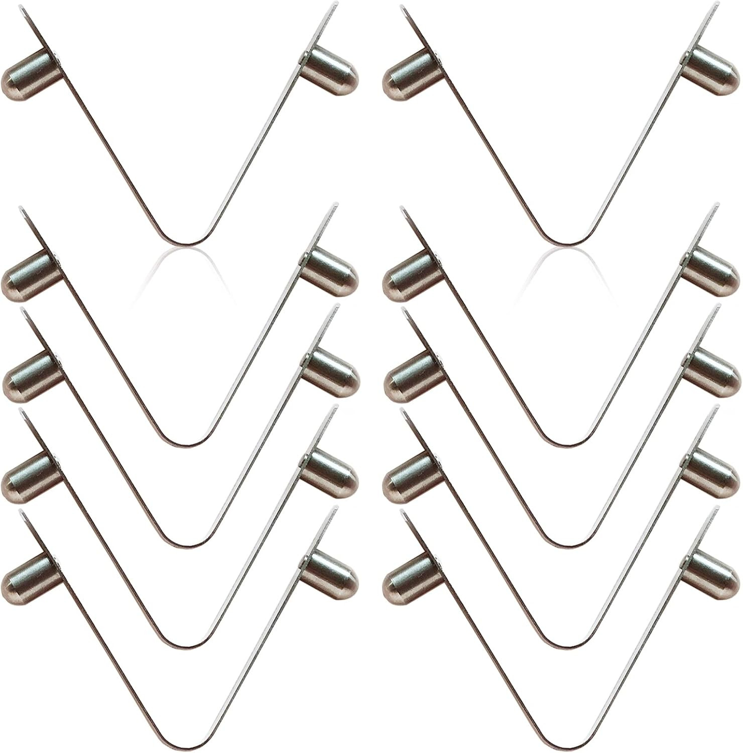 10 PCS Stainless Steel V-Clips Butterfly V Clip for Swimming Pool Spa Brush