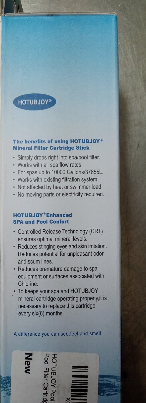 HOTUBJOY Mineral Ion Cartridge Stick for Hot Tub, Spa, & Pool