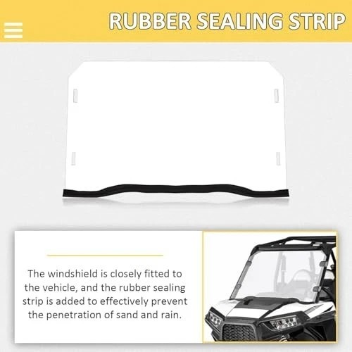 Full Windshield Compatible with Polaris 2014-2018 RZR XP 1000, XP Turbo 2015