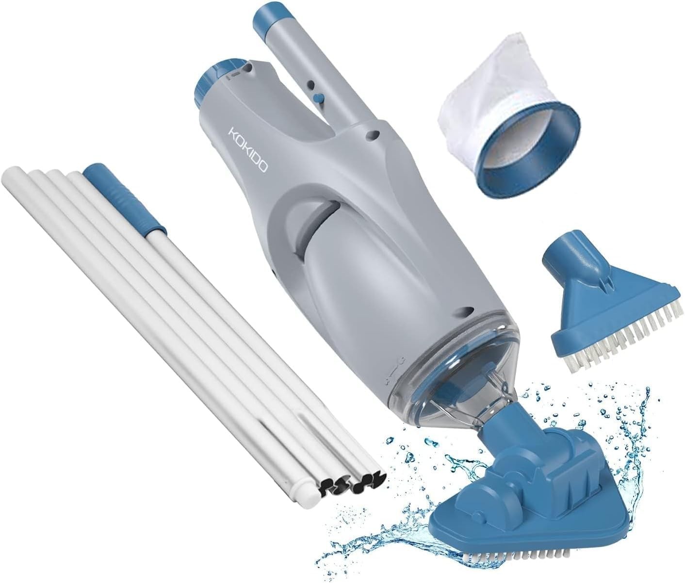 Waterproof Rechargeable Vacuum for Pools & Spas – 60dB Silent Operation