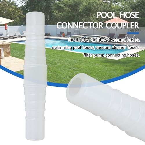 Pool Hose 1-1/4&Prime; & 1-1/2 Inch Connector Coupling, Universal Swimming Pool Hose