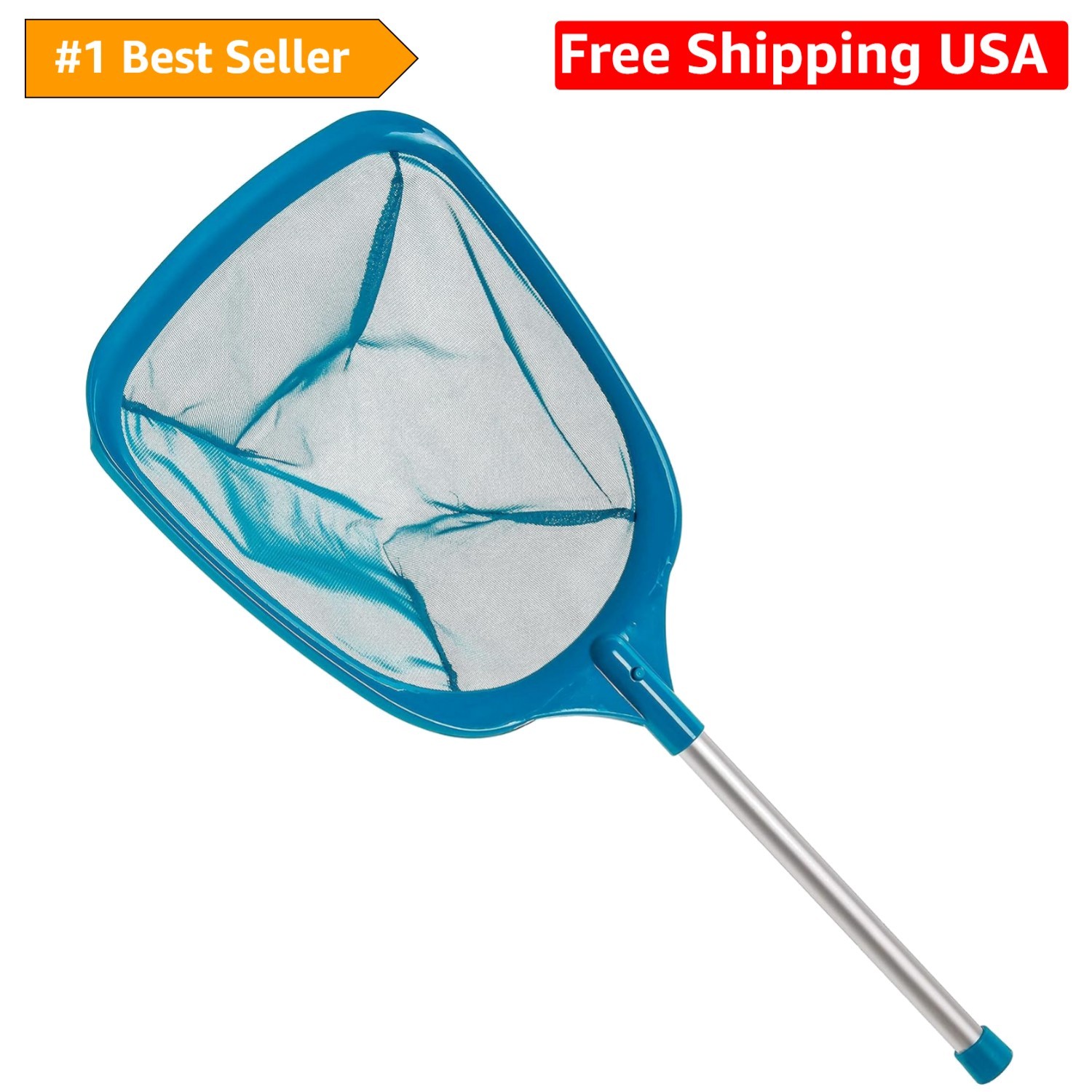 Professional Spa, Hot Tub, Pool Hand Leaf Skimmer Net with Aluminum Pole – De…