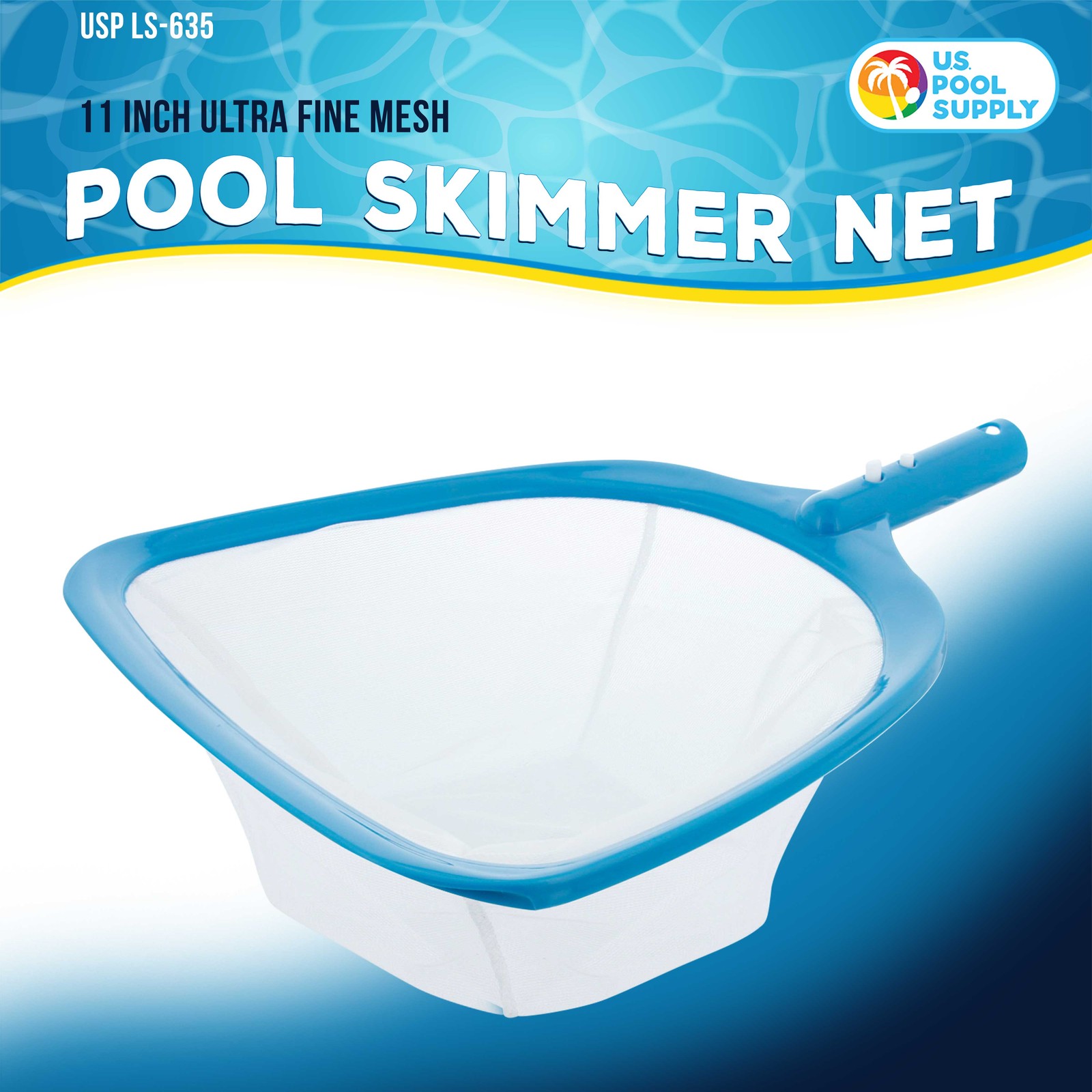 Swimming Pool Leaf Skimmer Net Ultra Fine Mesh Netting Basket Spa, Clean Debris