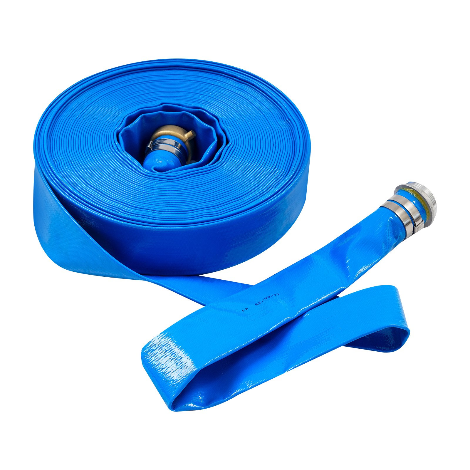 2&Prime; x 100 ft Lay Flat Water Discharge Hose Backwash Hose for Swimming Pools