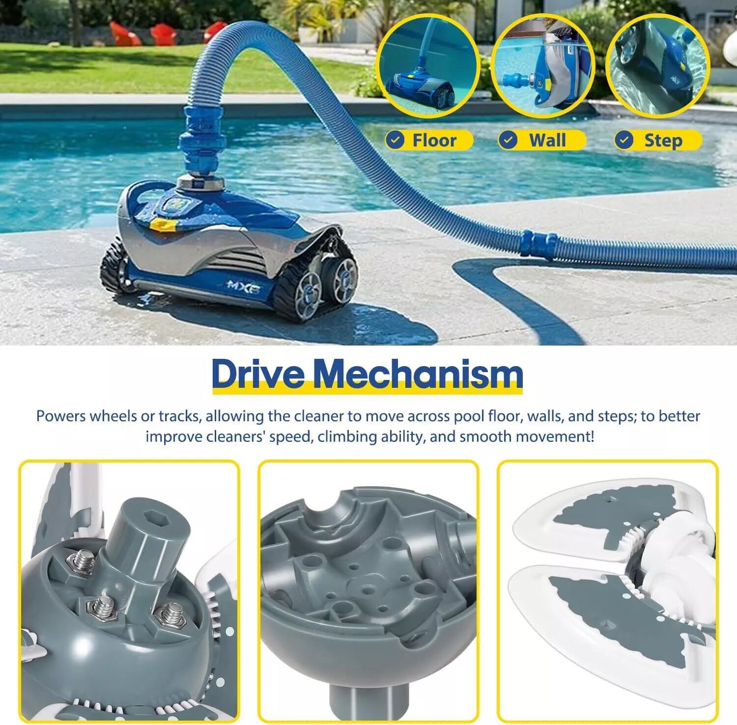 R0524900 Engine Assembly Parts For Zodiac MX6/MX6EL Baracuda MX8 Pool Cleaner