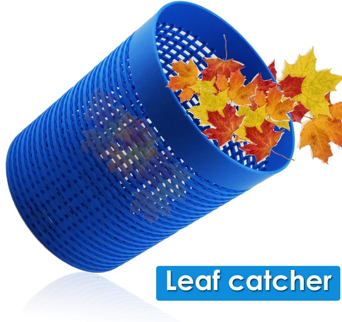 Portable Pool Leaf Canister with Clear Design & 5 Skimmer Socks – Solar Powered