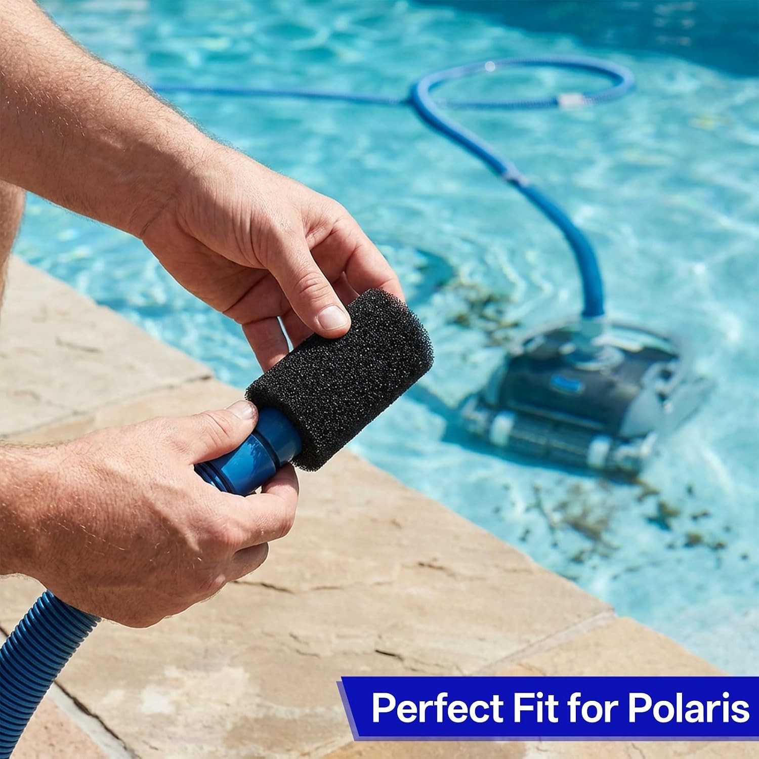 12 Pack Pool Tail Sweep Sponge, High Density Sweep Hose Pool Cleaner Tail Scr…