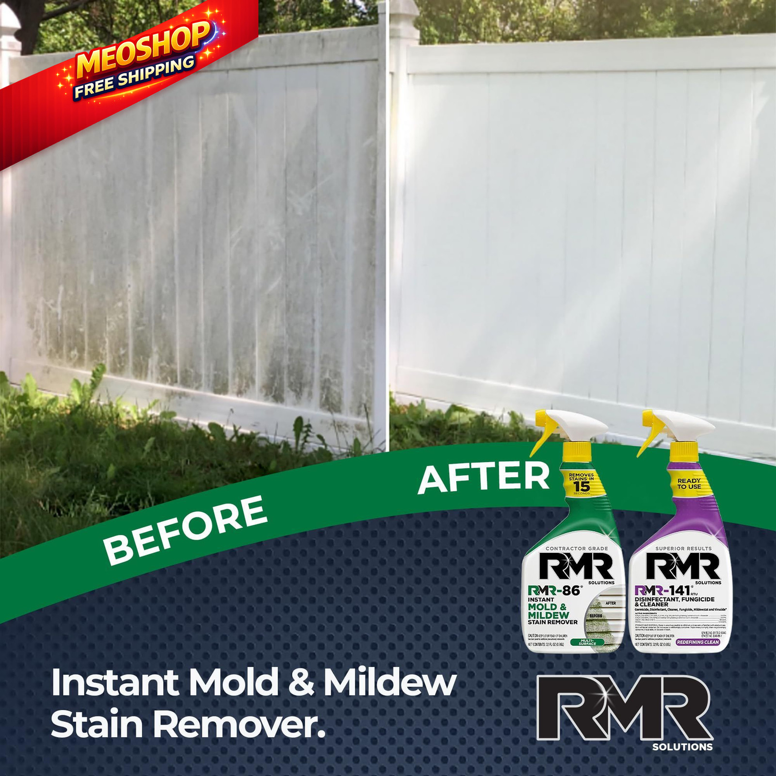 RMR Brands DIY Mold & Stain Remover Bundle, Complete 32 Fl Oz (Pack of 2)