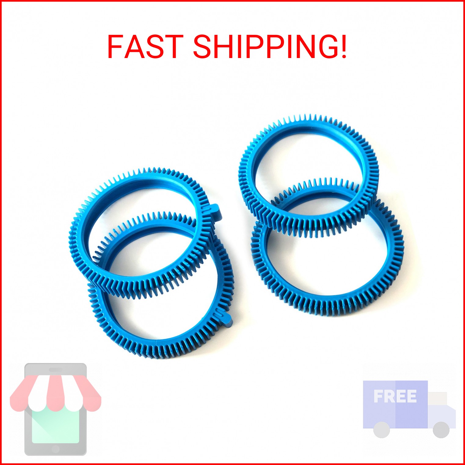 AR-PRO Pool Cleaner Front Tire and Rear Tire Combo Kit, Compatible with Poolverg