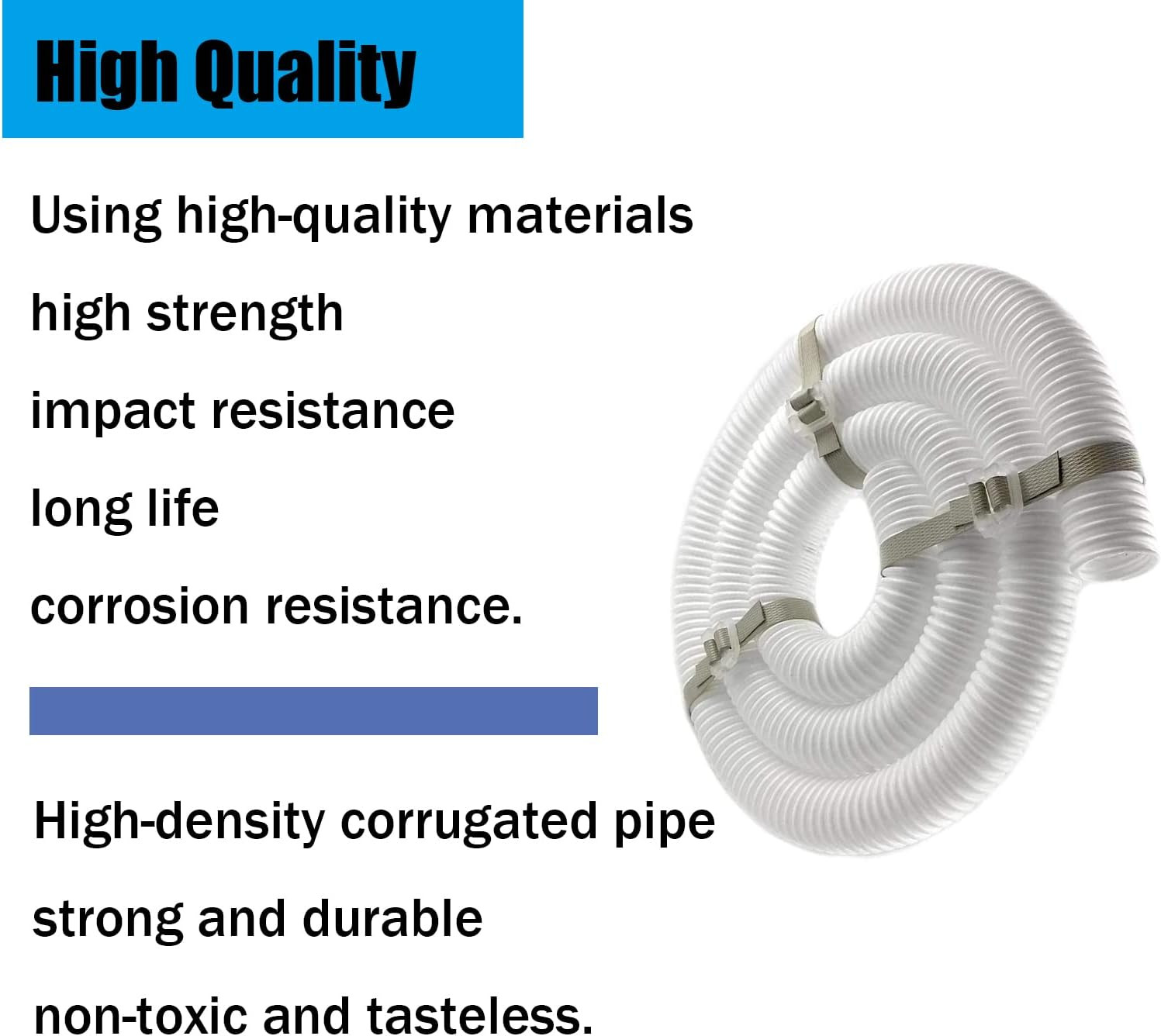 Pool Cleaner 6-Ft Cuffless Feed Hose Replacement for Polaris 360 Cleaner