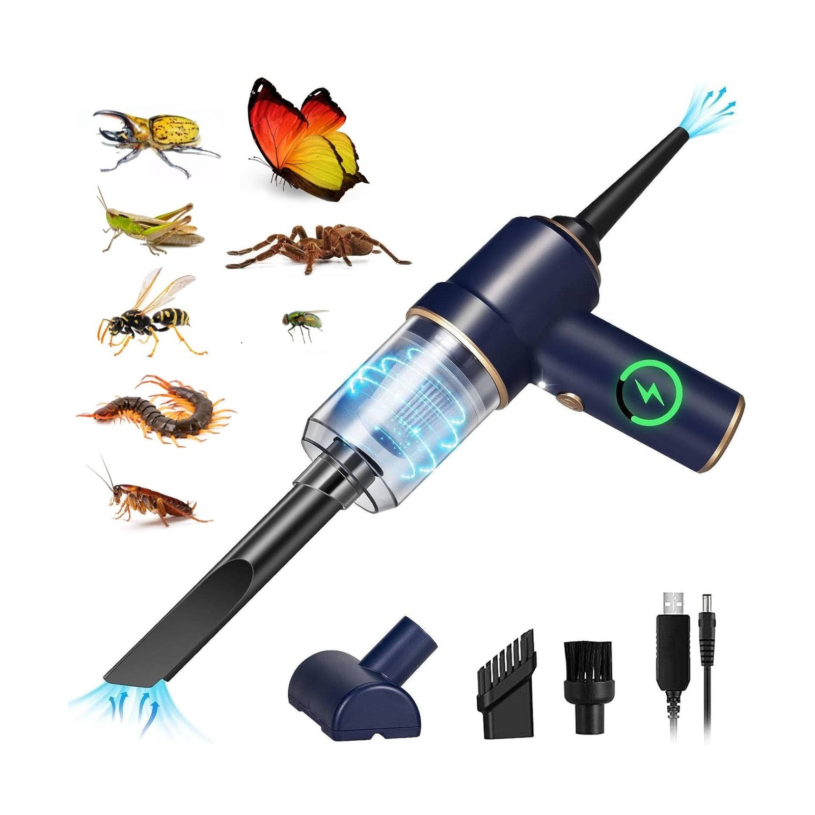 5 in 1 Handheld Vacuum and Blower Cordless Rechargeable Bug Vacuum … Fast Ship