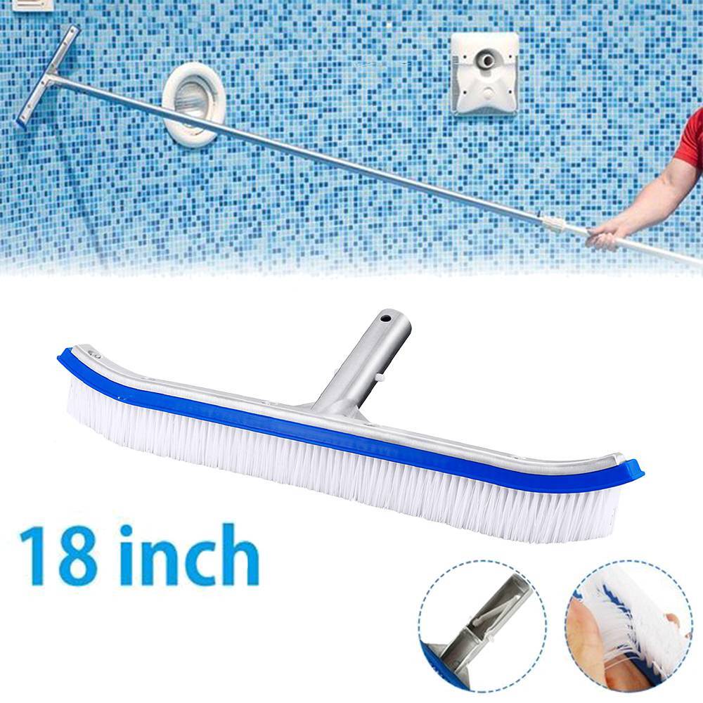 US (3 Styles) Aluminium Swimming Pool Cleaning Brush Head Heavy Duty Wall Floor