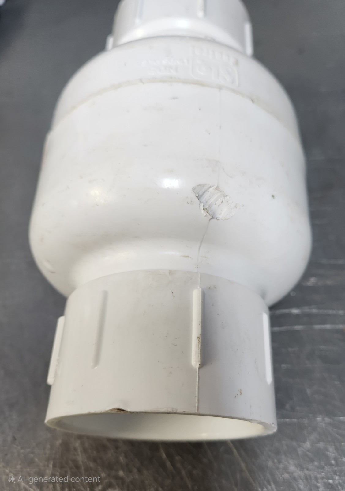 2&Prime; PVC Spring Check Valve, Flo-Control 1011-20, 2lb Spring 2&Prime; Slip x 2&Prime; Slip