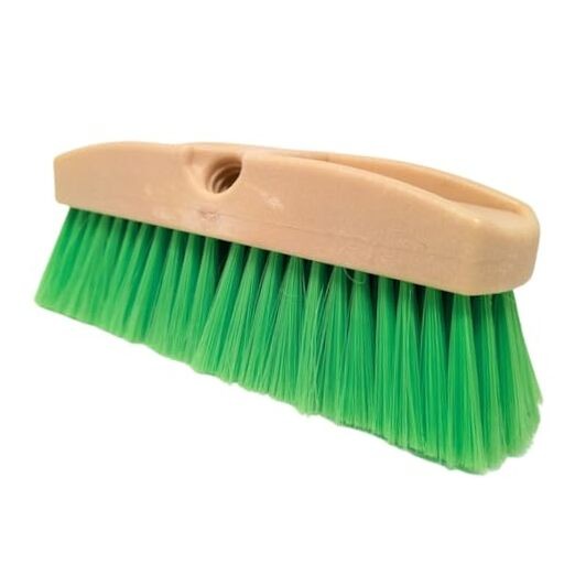 Green Flow Through Brush Head, 10-Inch Extra Soft Bristle Brush for 10 Inch