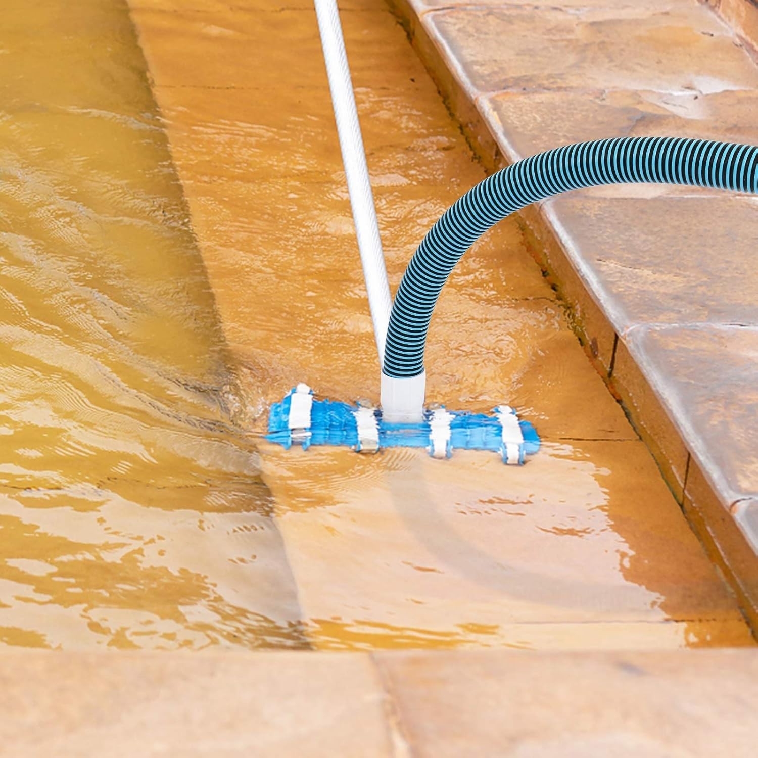 Blue 1-1/2-Inch x 50-Foot Pool Vacuum Hose Heavy Duty EVA