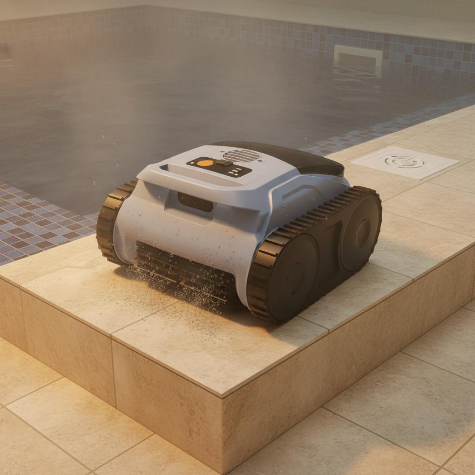 Robotic Pool Cleaner Extended Runtime Automatic Pool Cleaning Robot