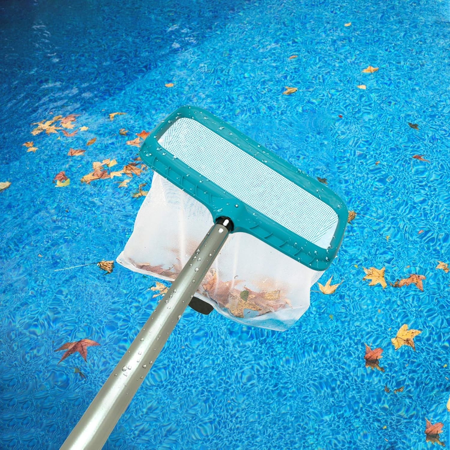 Red Desnatadora Para Piscina Con Bolsa De Malla De Nailon Fina Y Profunda