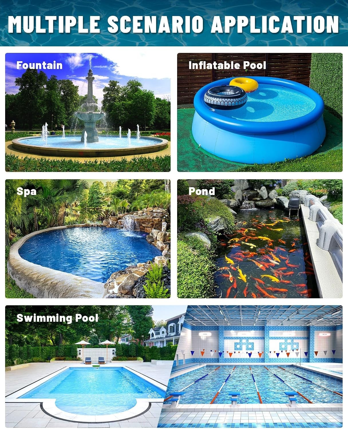 Light Green Manual Pool Vacuum Cleaner for Above Ground & Inground Pools