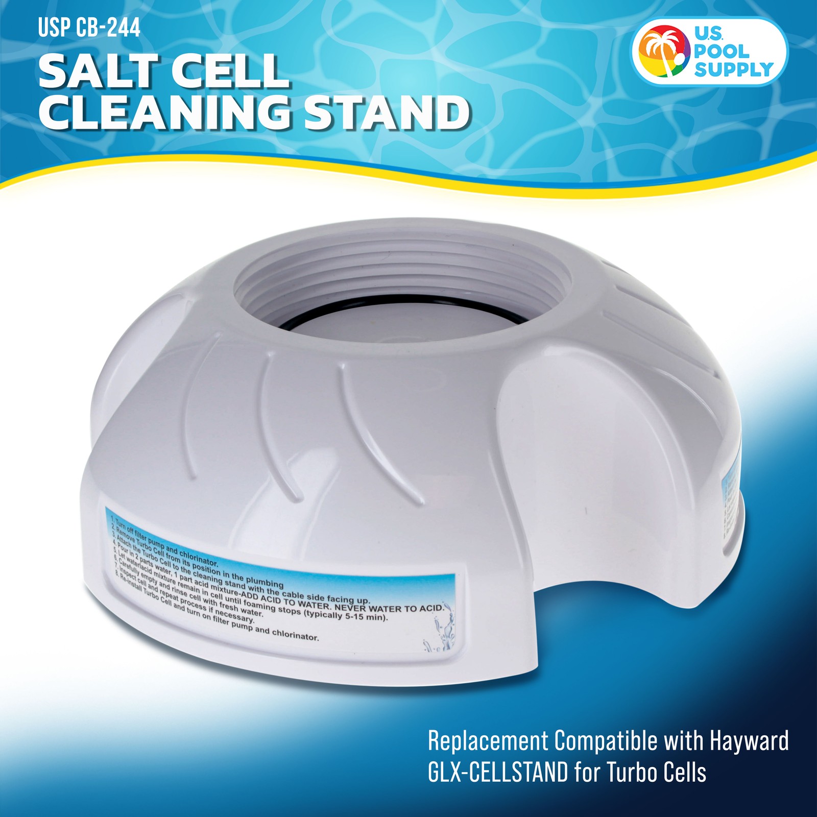Pool Salt Cell Cleaning Stand -Replacement Compatible with Hayward GLX-CELLSTAND