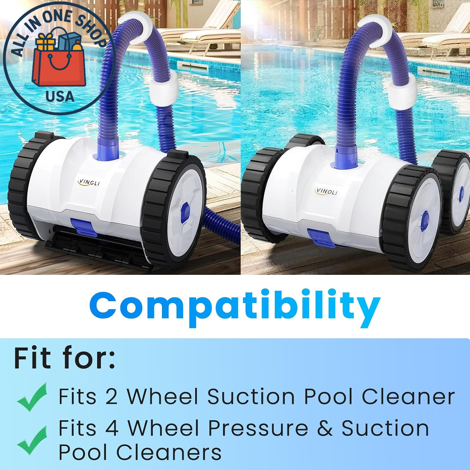 PVX280PK2 Pool Cleaner Hose Floats for Hayward Universal Cleaner, 4 Pcs