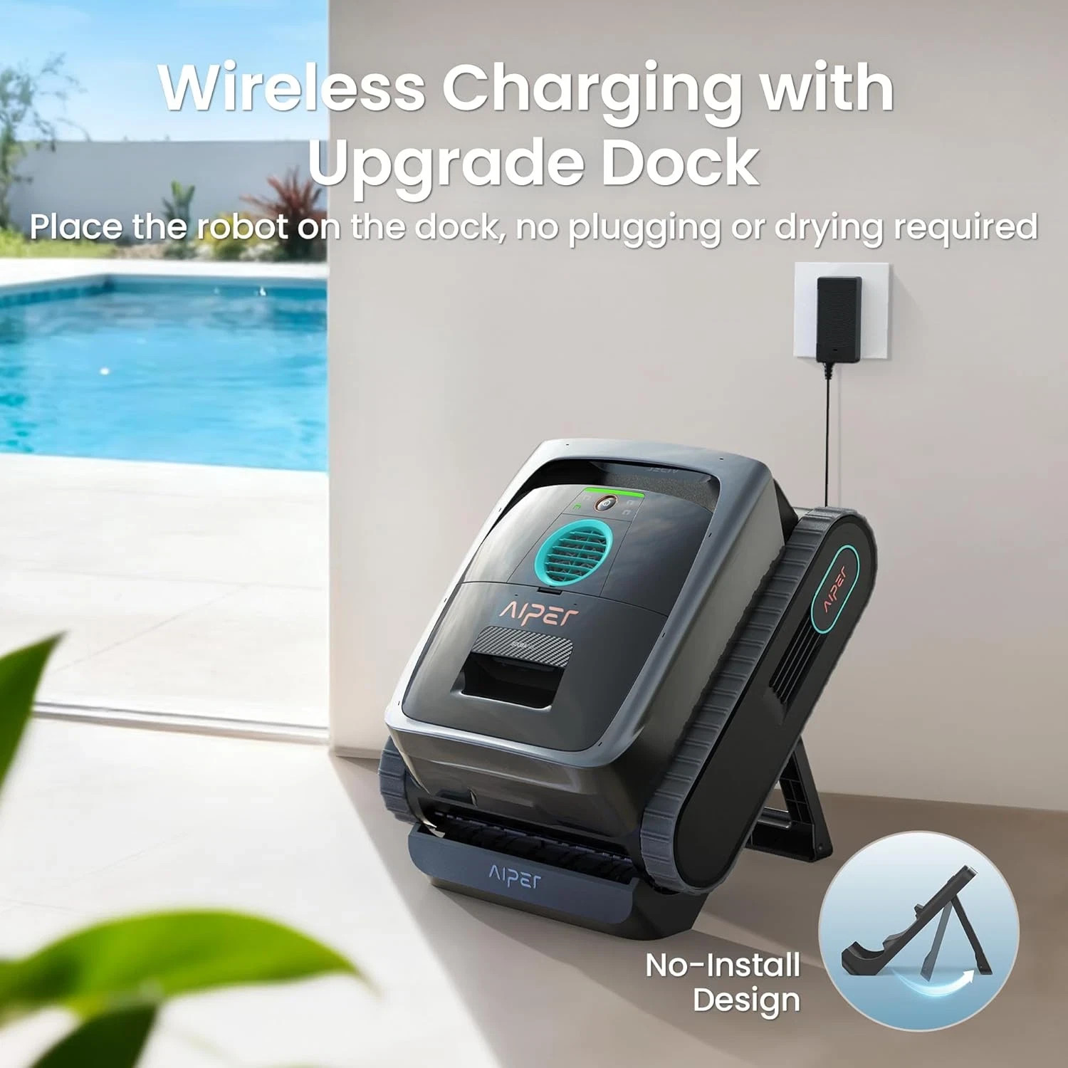 AIPER Scuba V3 AI Vision Cordless Pool Cleaner – 10X Faster & 24/7 Cleaning