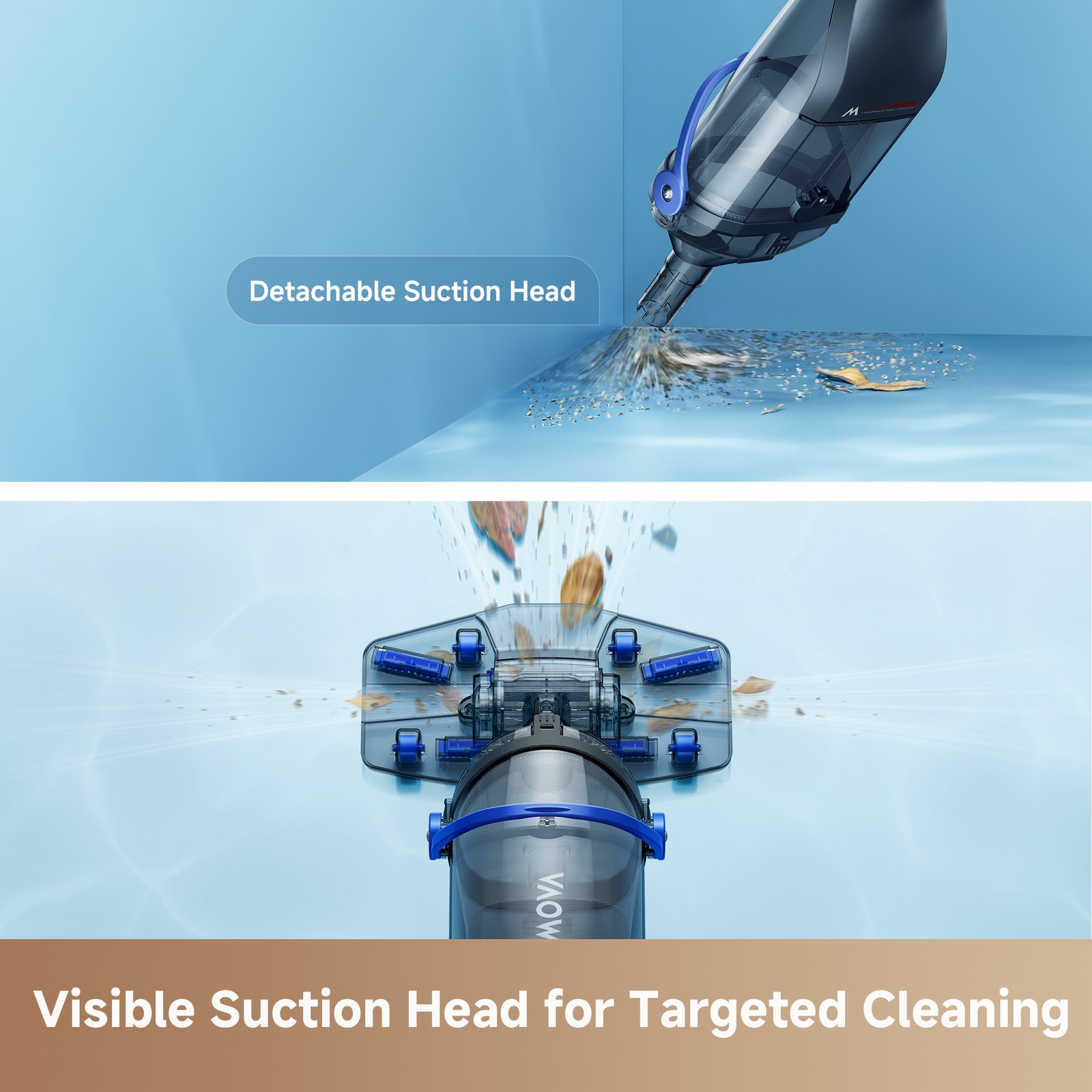 MOVA Handler V10 Cordless Handheld Pool Vacuum, 4,200LPH Suction 60min Runtime