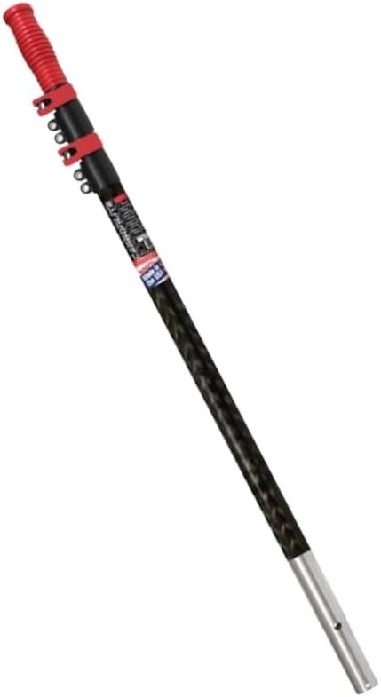 Skimlite CL617L 6 x 17 ft. Carbon Fiber Tele Pool Pole with Stainless Steel Tip