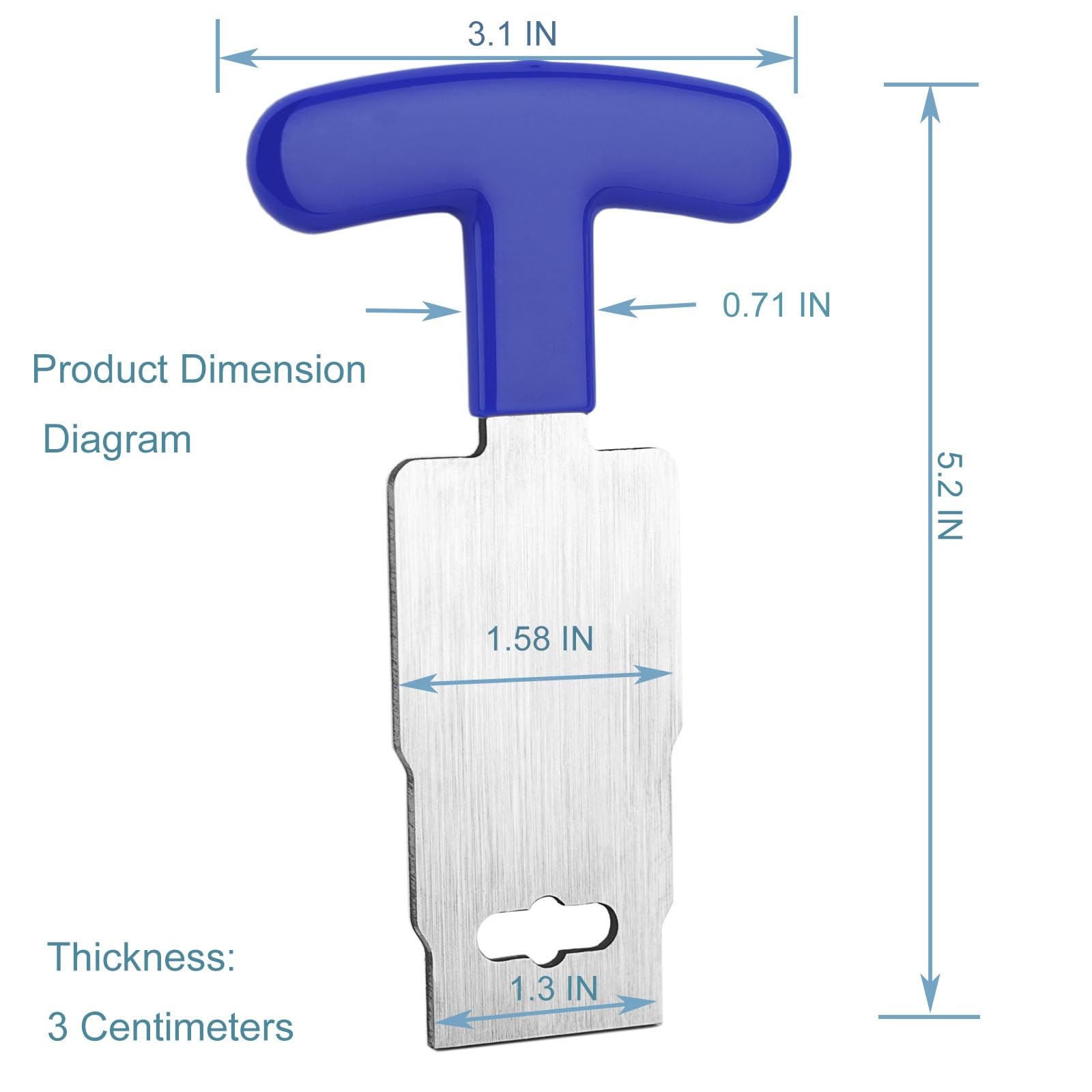 1PCS Pool Plug Removal Tool, Premium Eyeball Tools with blue