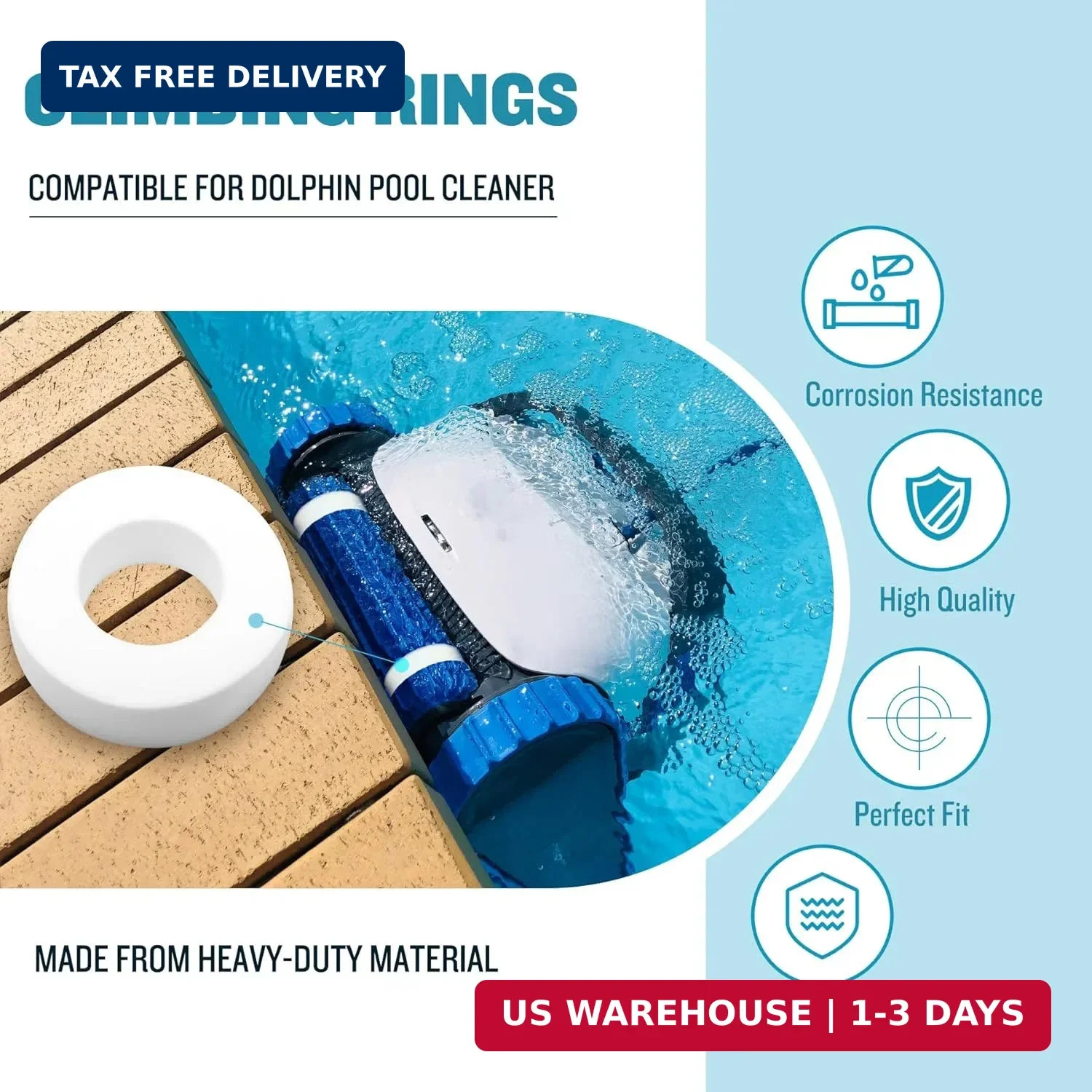 Climbing Foam Ring Replacement for Dolphin Robotic Pool Cleaner Compatible with