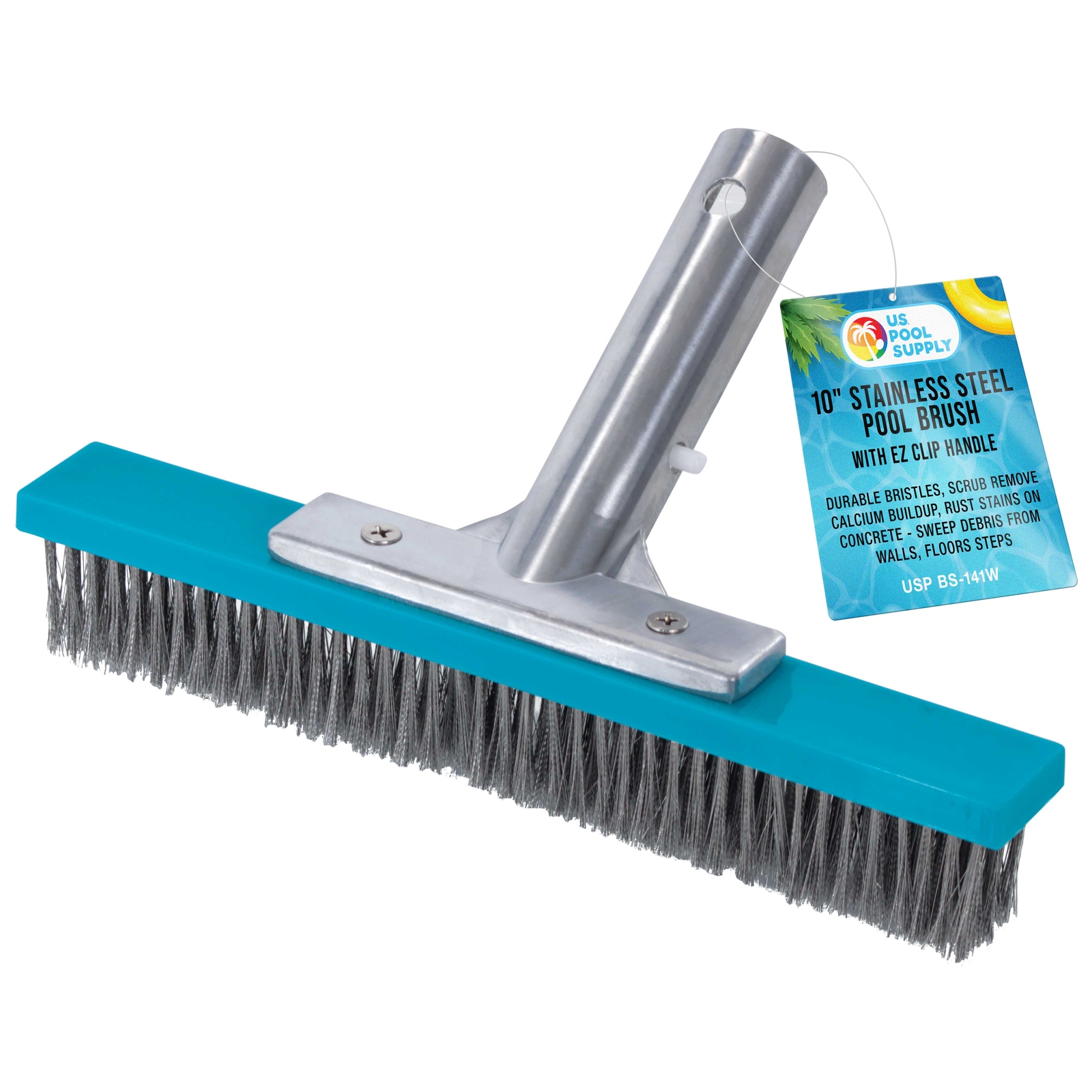 Professional 10&Prime; Stainless Steel Swimming Pool Algae Brush