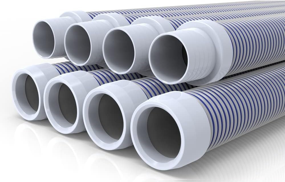 Durable 8-Piece Vacuum Hose Set – 1.5&Prime; Diameter, Ideal for Easy Pool Maintenance