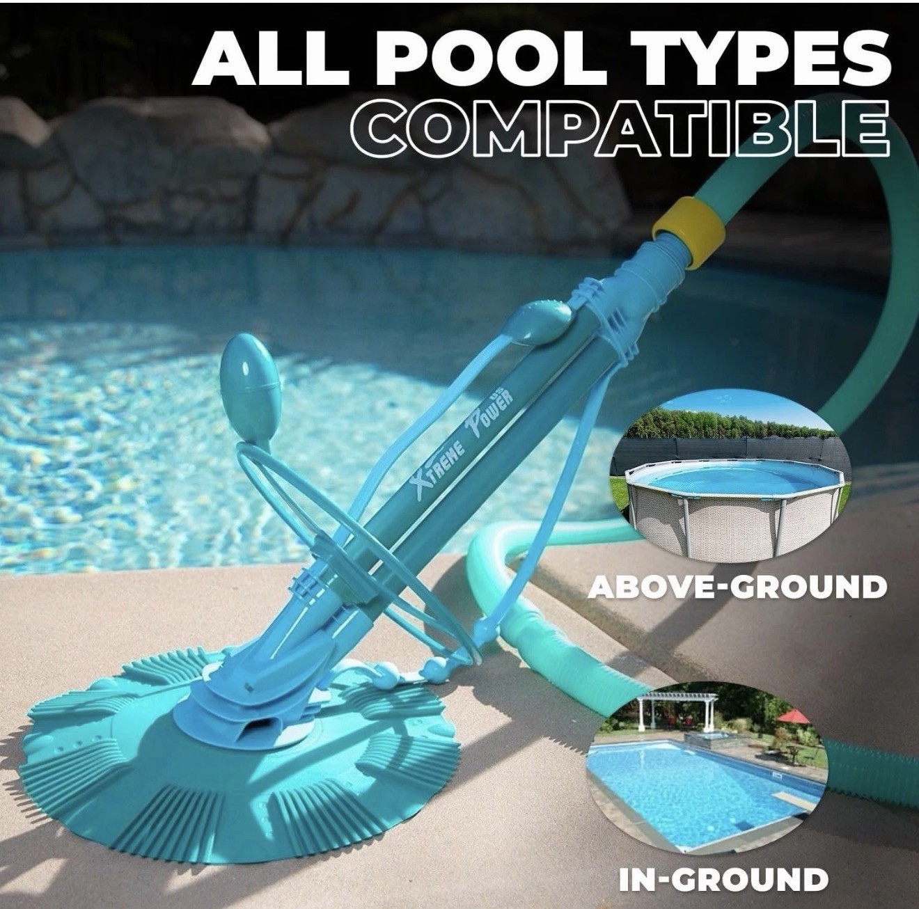 Automatic Pool Cleaner 30ft Hose Set – In-Ground Suction Side Vacuum Opened Box