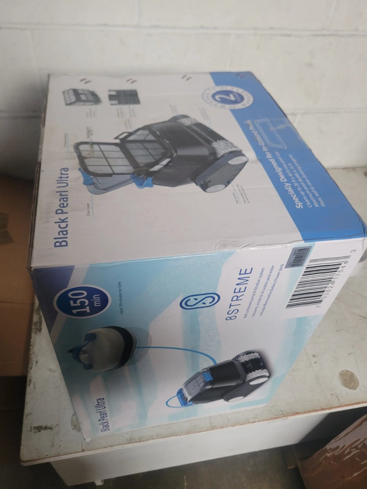 Black Pearl Ultra Robotic Pool Cleaner – Battery-Powered Inground Vacuum