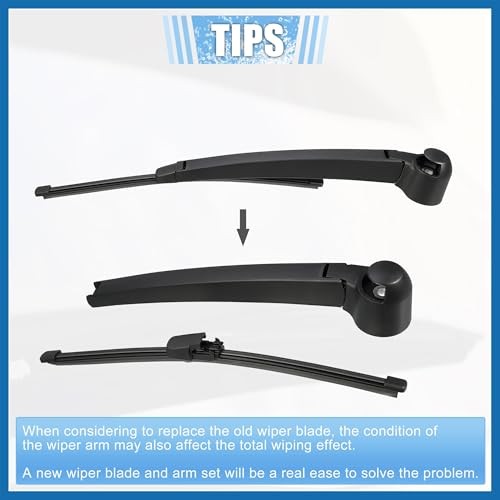 Rear Windshield Wiper Blade Arm Replacement Set OEM Quality Fit for VW Passat