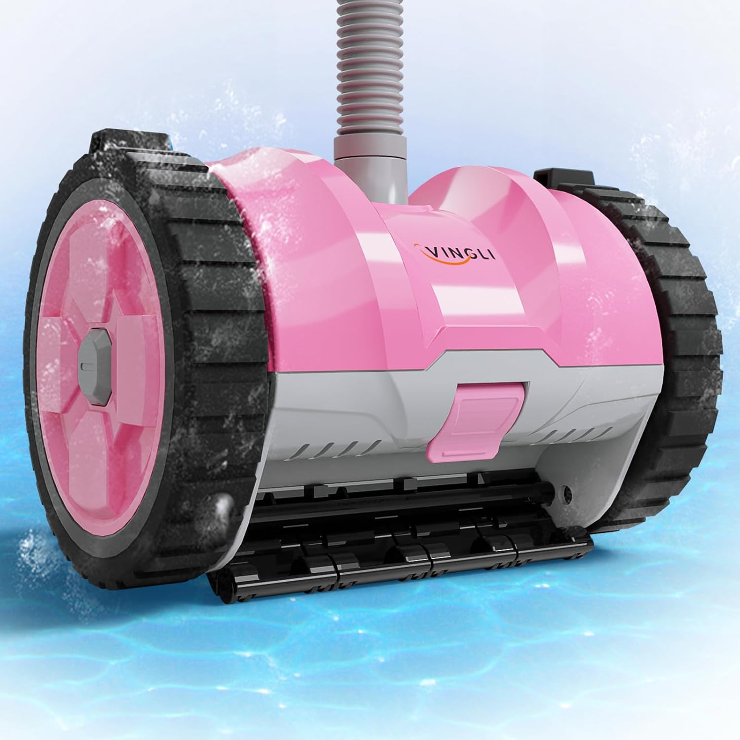 (2025 Upgrade) Automatic Suction-Side Pool Vacuum Cleaner, Powerful Wall-Climbi