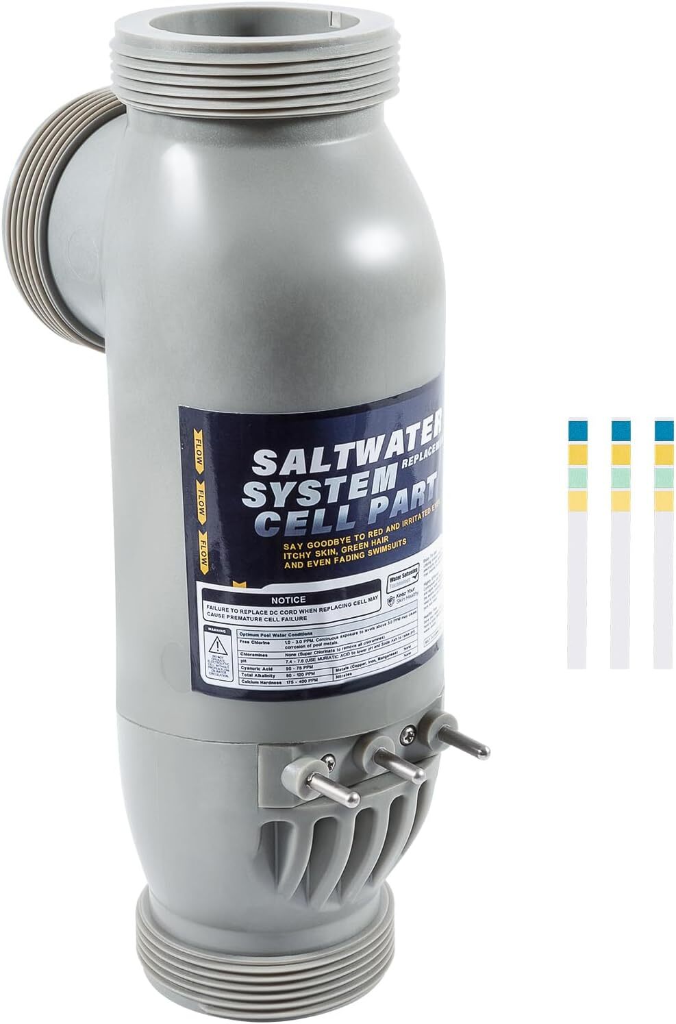 Complete R0452400 3-Port Salt Cell Replacement for Zodiac Jandy AquaPure PLC140