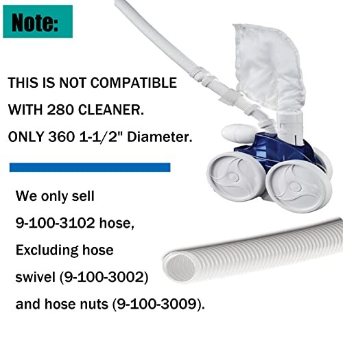 6-Ft Cuffless Feed Hose Replacement for Polaris 360 Cleaner 9-100