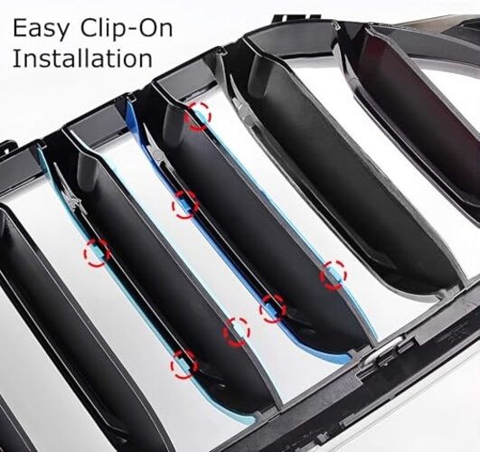 Exact Fit 3pc Set Iconic Tri-Accent Grille Insert Decoration Trims Compatible