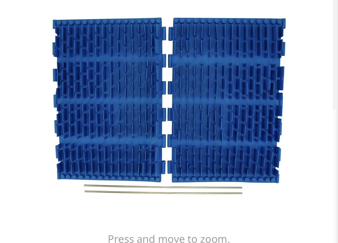 Aqua Products Aquabot Brush Brushes Rubber EZ Blue Size 12 Pins NEW OEM SK3016BL