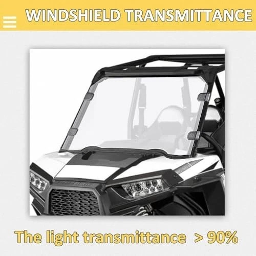 Full Windshield Compatible with Polaris 2014-2018 RZR XP 1000, XP Turbo 2015