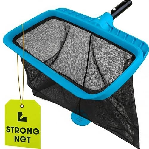 Heavy Duty Deep Pool Skimmer Net Fine Mesh Leaf Rake Cleaner Strong Frame 80 Cha