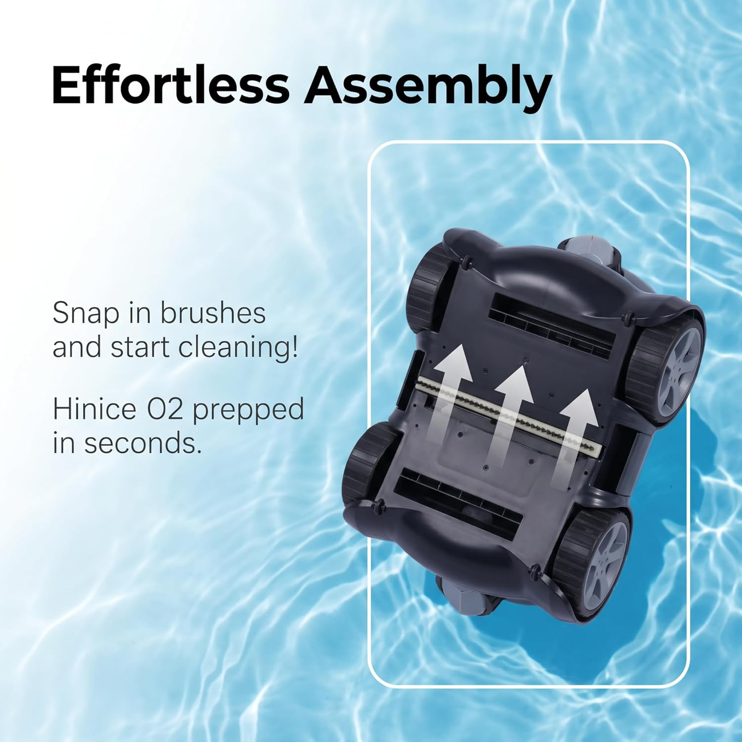 Cordless Robotic Pool Cleaner,Automatic Pool Vacuum Robot for In-Ground/Above Gr