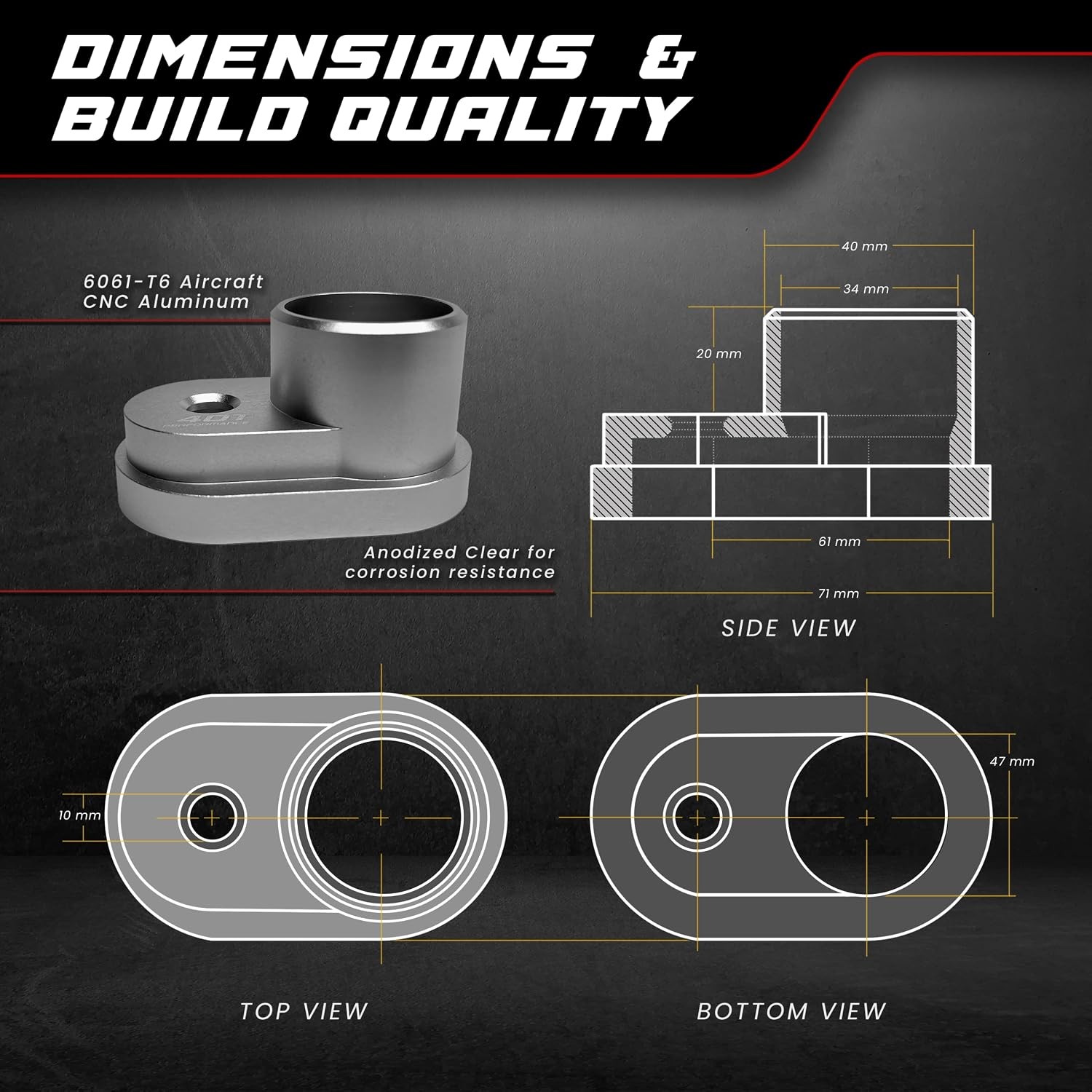 VW Audi Carbon Cleaning Walnut Blaster Adapter Tool – Billet ALUMINUM 6061 – Com
