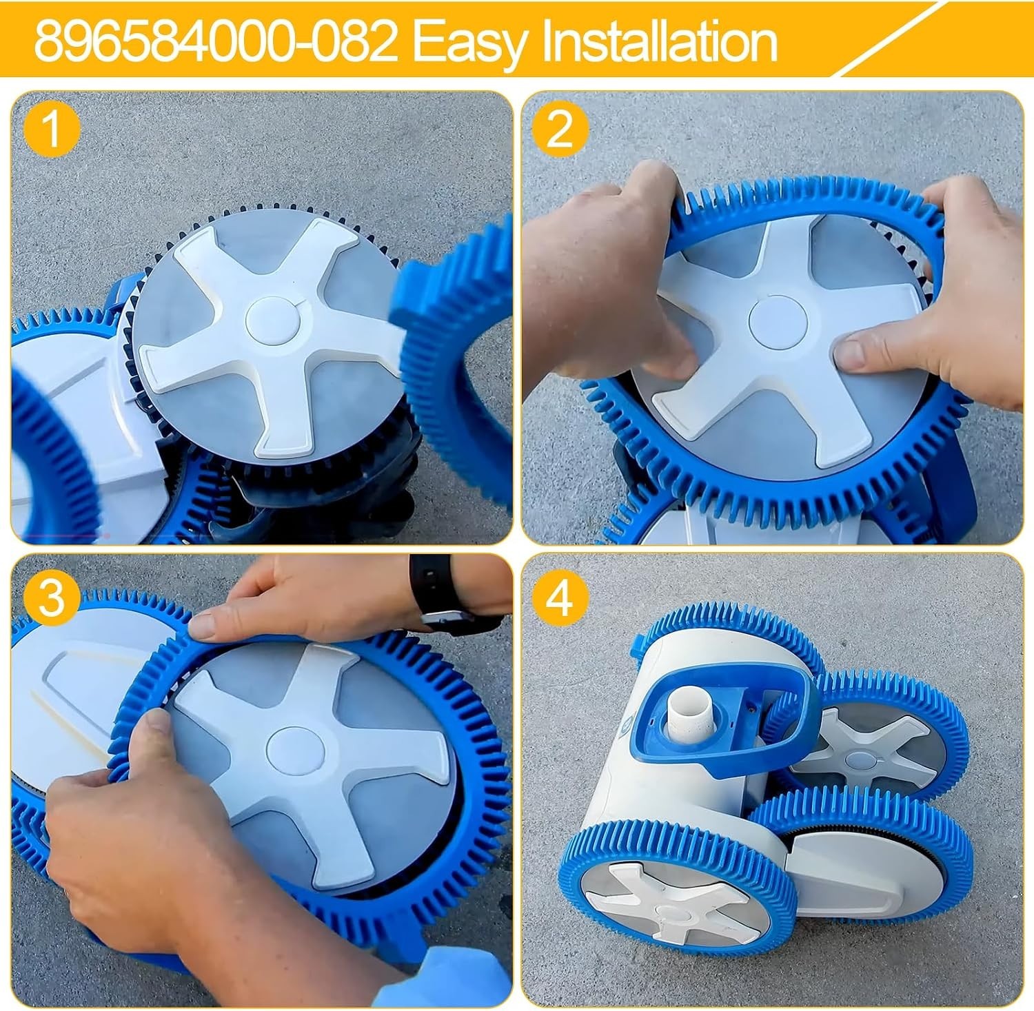 Pool Cleaner Back Tires Replacement 896584000-082 2Pcs