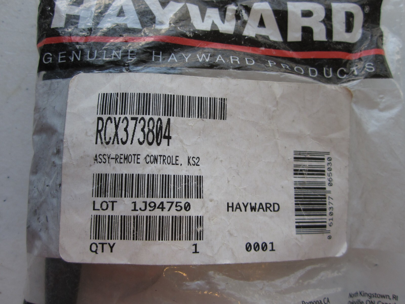 Hayward – RCX373804 – Remote Control Replacement for KingShark2 Pool Vacuum