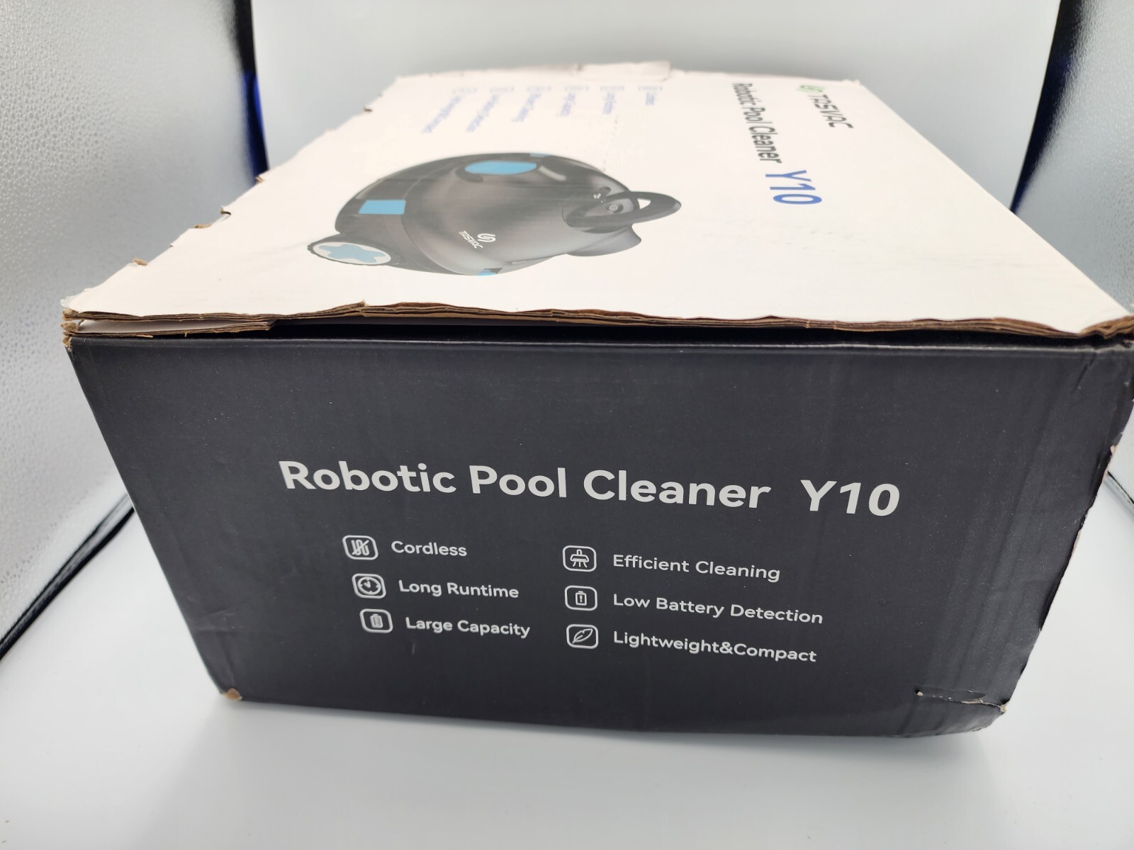 NEW! NIB TASVAC Y10 NEW 23 Cordless In Above Ground Robotic Pool Cleaner Blue