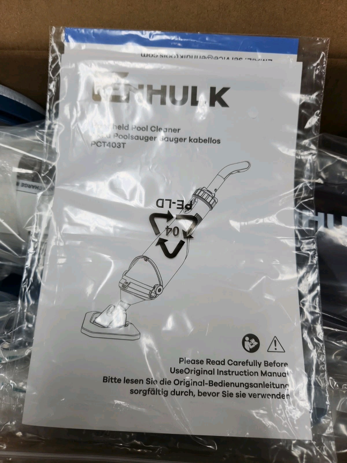 NEW Enhulk Rechargeable Handheld Cordless Pool Vacuum – PC10PRO – Blue