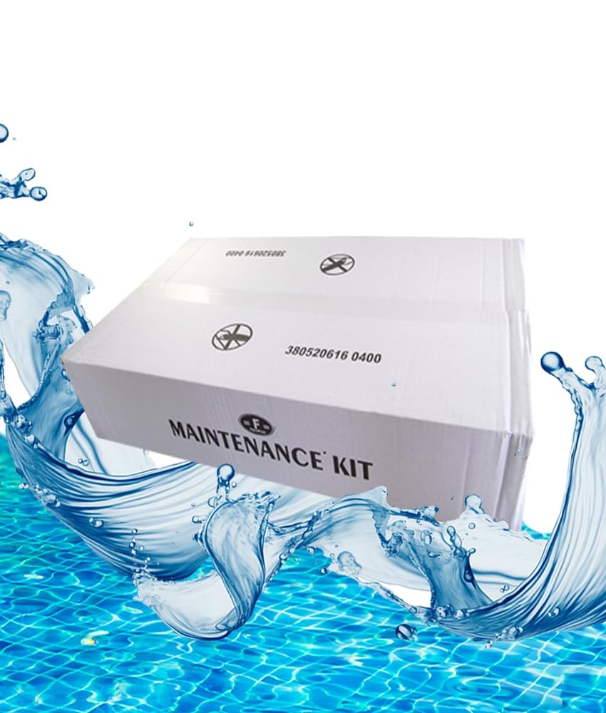 FibroPool Above Ground Pool Maintenance Kit – Telescoping Blue/White/Black