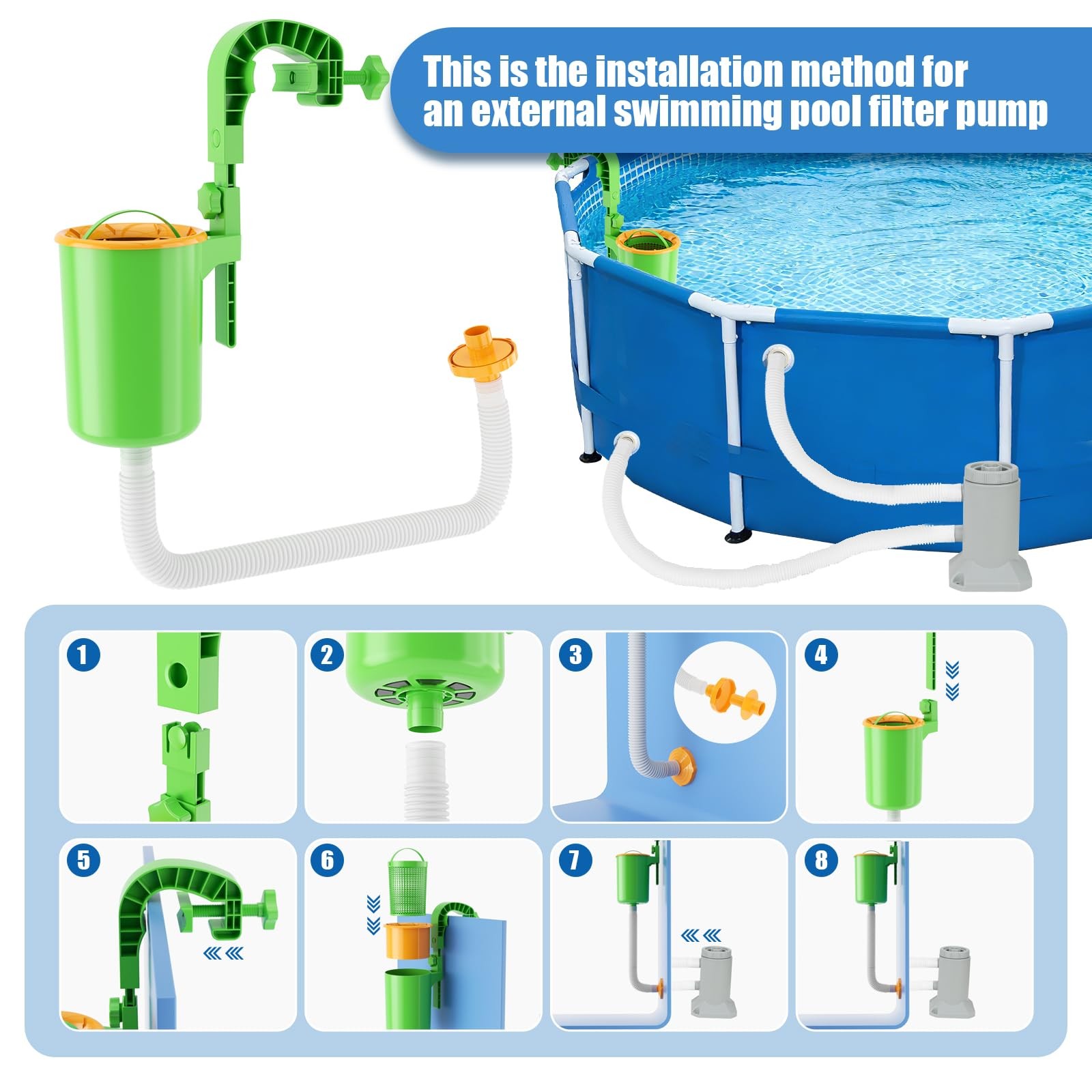 Pool Skimmer Baskets for Above Ground Pools – Filter Leaves, Hair, Bugs, Debris