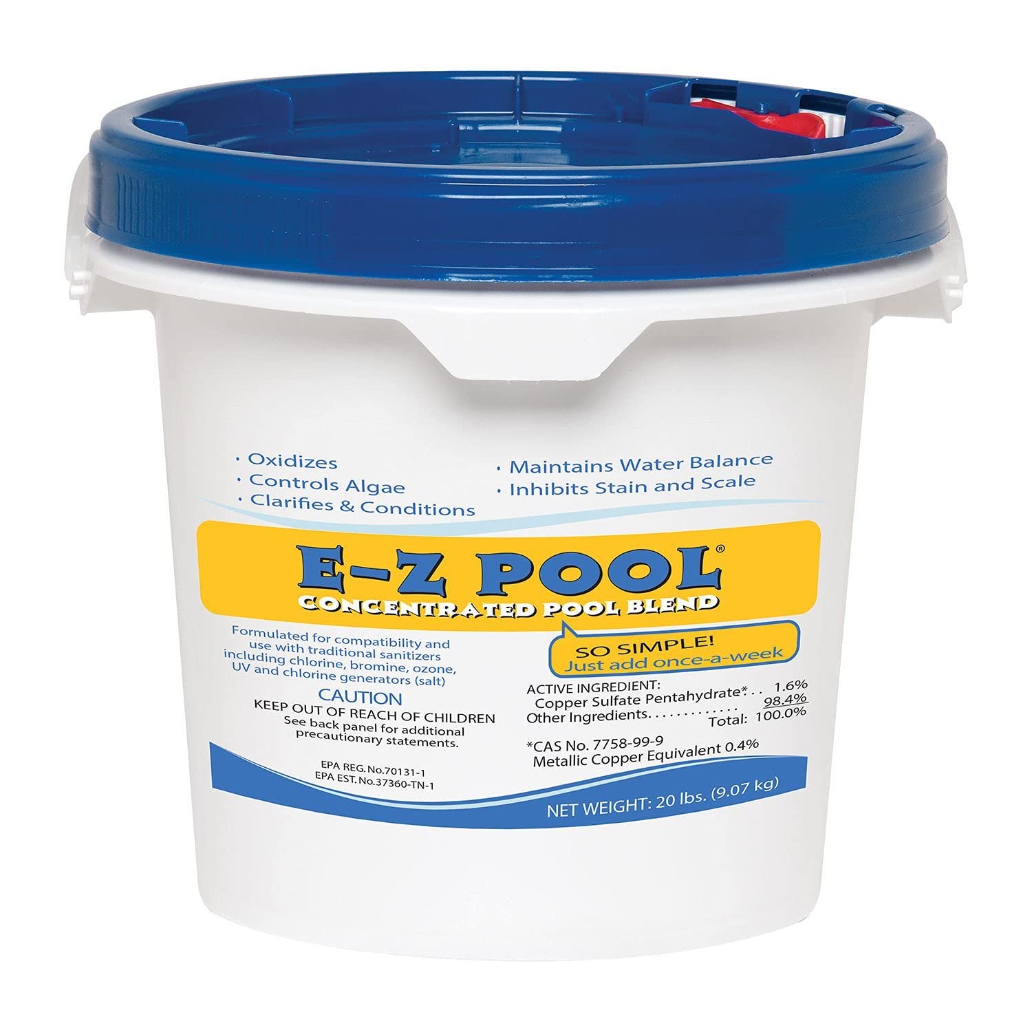 E-Z Pool Weekly All in 1 Concentrated Outdoor Swimming Pool Care Solution…
